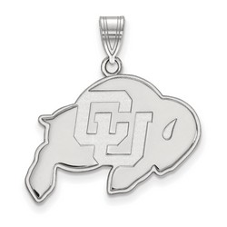 University of Colorado Buffaloes Large Pendant in Sterling Silver 3.38 gr