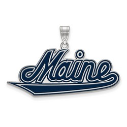 University of Maine Black Bears XL Pendant in Sterling Silver 5.16 gr