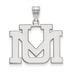 University of Montana Grizzlies Large Pendant in Sterling Silver 3.85 gr