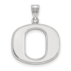 University of Oregon Ducks Large Pendant in Sterling Silver 2.80 gr