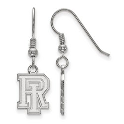 University of Rhode Island Rams Small Dangle Earrings in Sterling Silver 1.61 gr