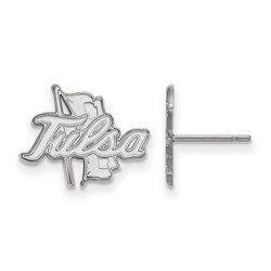 University of Tulsa Golden Hurricane Small Post Earrings in Sterling Silver