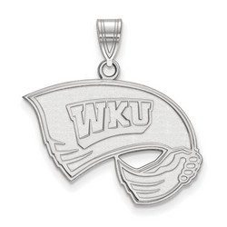 Western Kentucky University Hilltoppers Large Pendant in Sterling Silver 3.09 gr