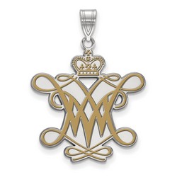 College of William & Mary Tribe XL Pendant in Sterling Silver 3.66 gr