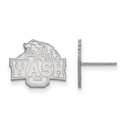 Washington University in Saint Louis Bears Small Sterling Silver Post Earrings