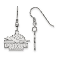 Longwood University Lancers Small Dangle Earrings in Sterling Silver 1.27 gr