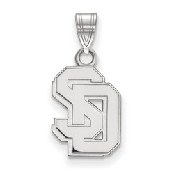 University of South Dakota Coyotes Small Pendant in Sterling Silver 1.17 gr