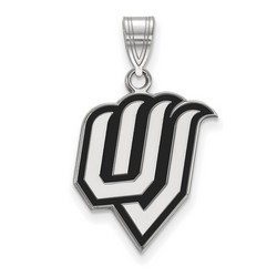 Utah Valley State Wolverines Large Pendant in Sterling Silver 2.23 gr