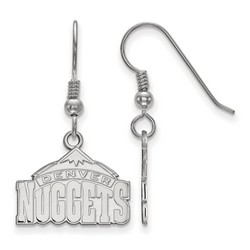 Denver Nuggets Small Dangle Earrings in Sterling Silver 2.68 gr