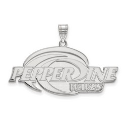 Pepperdine University Waves Large Pendant in Sterling Silver 5.56 gr