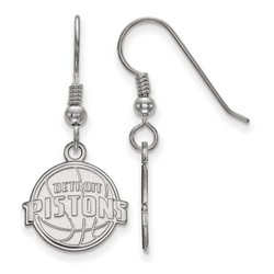 Detroit Pistons Small Dangle Earrings in Sterling Silver 2.16 gr