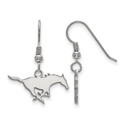 Southern Methodist University Mustangs Sterling Silver Dangle Earrings 2.03 gr