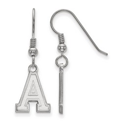 USMA West Point Army Black Knights Small Sterling Silver Dangle Earrings 1.42 gr