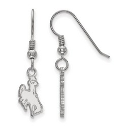 University of Wyoming Cowboys Small Dangle Earrings in Sterling Silver 1.03 gr