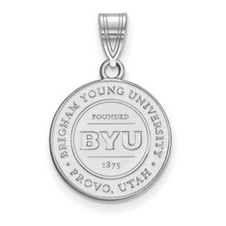 Brigham Young University Cougars Medium Crest Pendant in Sterling Silver 2.13 gr