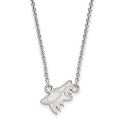 Phoenix Coyotes Small Pendant Necklace in Sterling Silver 2.66 gr