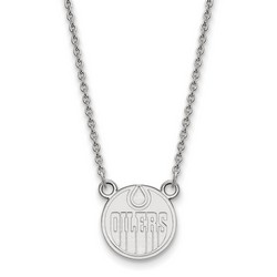 Edmonton Oilers Small Pendant Necklace in Sterling Silver 3.15 gr