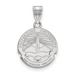 Pepperdine University Waves Medium Crest Pendant in Sterling Silver 2.30 gr