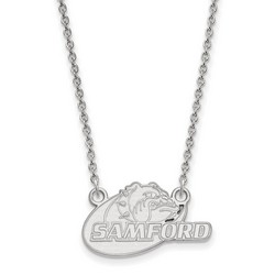 Samford University Bulldogs Small Pendant Necklace in Sterling Silver 3.64 gr