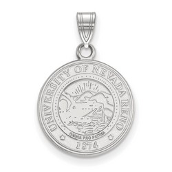University of Nevada Wolf Pack Medium Crest Pendant in Sterling Silver 2.21 gr