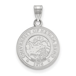 University of Nevada Wolf Pack Medium Crest Pendant in Sterling Silver 2.21 gr