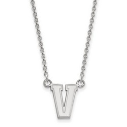 Vanderbilt University Commodores Small Pendant Necklace in Sterling Silver