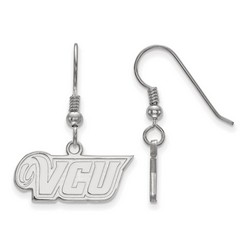 Virginia Commonwealth University Rams XS Dangle Wire Earrings in Sterling Silver