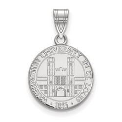 Washington University in Saint Louis Bears Crest Pendant in Sterling Silver