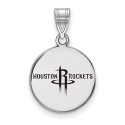 Houston Rockets Medium Disc Pendant in Sterling Silver 2.36 gr