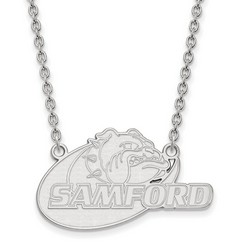 Samford University Bulldogs Large Pendant Necklace in Sterling Silver 7.14 gr