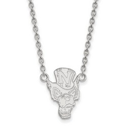 University of Nevada Wolf Pack Large Pendant Necklace in Sterling Silver 4.91 gr