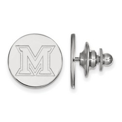 Miami University RedHawks Lapel Pin in Sterling Silver 2.15 gr