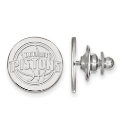 Detroit Pistons Lapel Pin in Sterling Silver 2.03 gr