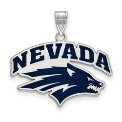 University of Nevada Wolf Pack Large Pendant in Sterling Silver 3.61 gr