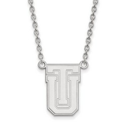 University of Tulsa Golden Hurricane Large Pendant Necklace in Sterling Silver