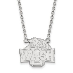 Washington University Saint Louis Bears Sterling Silver Pendant Necklace 6.62 gr