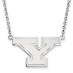 Youngstown State University Penguins Large Pendant Necklace in Sterling Silver