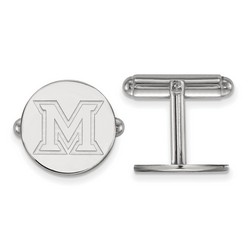 Miami University RedHawks Cuff Link in Sterling Silver 5.42 gr