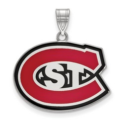 St Cloud State University Huskies Large Pendant in Sterling Silver 4.01 gr