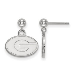 University of Georgia Bulldogs Dangle Ball Earrings in Sterling Silver 1.97 gr