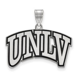 University Nevada Las Vegas UNLV Rebels Large Pendant in Sterling Silver 3.78 gr