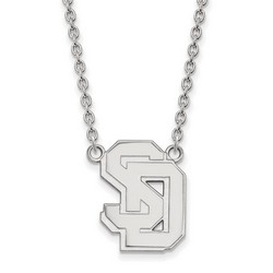 University of South Dakota Coyotes Sterling Silver Pendant Necklace 5.79 gr