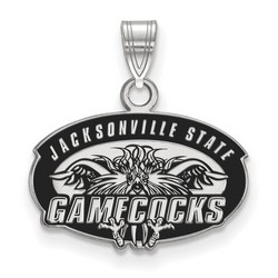 Jacksonville State University Gamecocks Small Pendant in Sterling Silver 1.94 gr