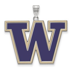 University of Washington Huskies XL Pendant in Sterling Silver 6.20 gr