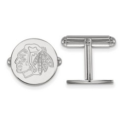 Chicago Blackhawks Cuff Links in Sterling Silver 7.18 gr