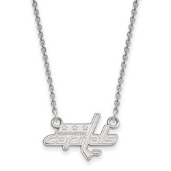Washington Capitals Small Pendant Necklace in Sterling Silver 3.00 gr