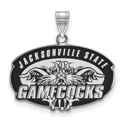 Jacksonville State University Gamecocks Large Pendant in Sterling Silver 4.18 gr