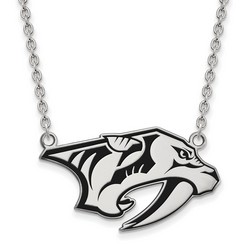 Nashville Predators Large Pendant Necklace in Sterling Silver 7.70 gr