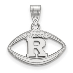 Rutgers University Scarlet Knights Sterling Silver Football Pendant 1.55 gr