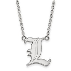University of Louisville Cardinals Large Pendant Necklace in Sterling Silver